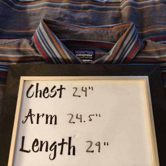 Patagonia Lightweight Fjord Flannel Southwest Long Sleeve Button Up Size Large - Picture 6 of 6